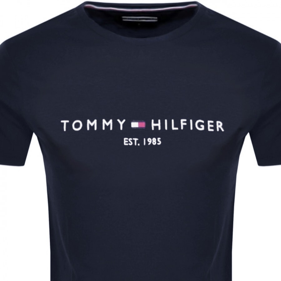 Alternative Image for ProductTommy Hilfiger Logo T Shirt Navy2